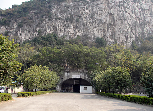 the plane hangar cave of Flying Tigers in Liuzhou